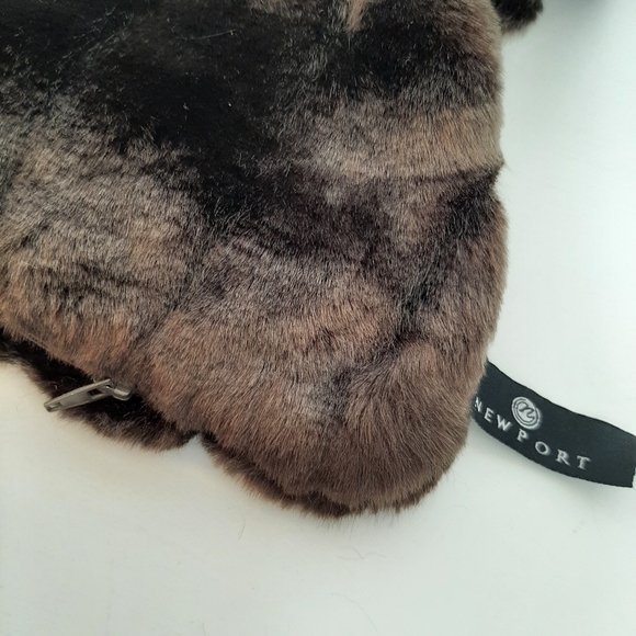 NEWPORT Faux Fur Mink Pillow Cover - Picture 2 of 16